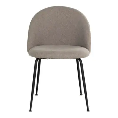 Geneve Spisebordsstol Polyester og sorte ben -