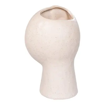 Vase i beige keramik 