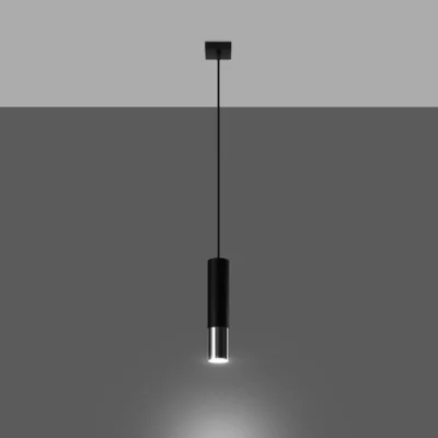 Hængelampe LOOPEZ 1 sort/chrom