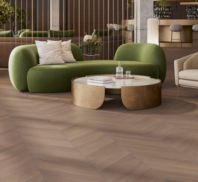 Parador Sildeben Trendtime 10 - Chevron 45°, Eg Terra mat lak 