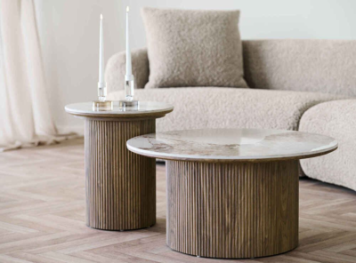 Athens Sofabord med keramik bordplade - UDSOLGT TIL UGE 52.