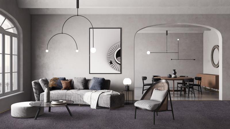 Diva luv gulvtæppe Grå - REST 175X400 CM