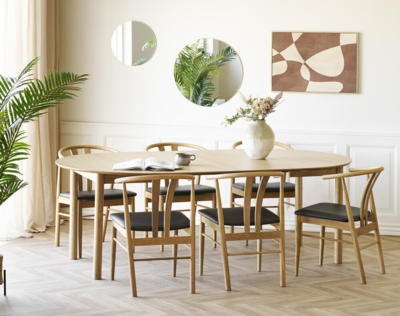 Spisebord Bundaberg, med tillægsplader