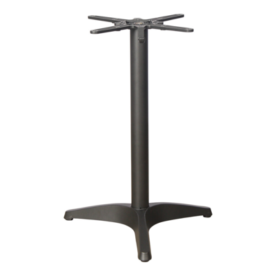 Cafébord med firkantet bordplade i marmor look