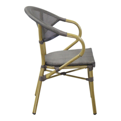 Calda Spisebordsstol, Mørkebrun med ben i bambuslook