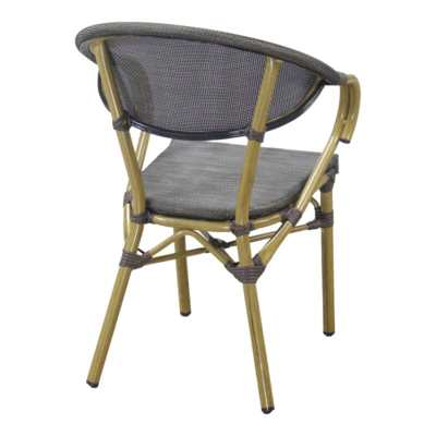 Calda Spisebordsstol, Mørkebrun med ben i bambuslook