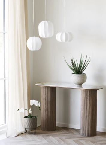 Loftlampe Coventry hvid - højde 15,5 cm.