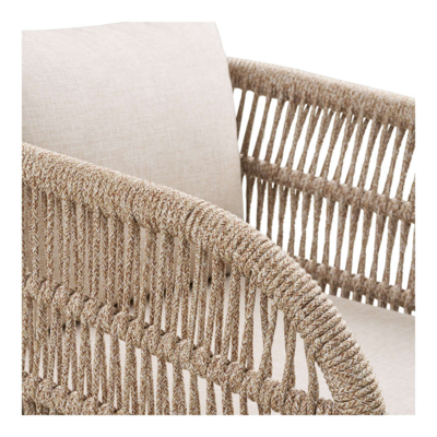 Terracina Spisebordsstol akacietræ med beige hynde