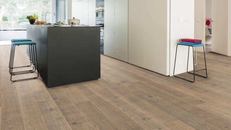 Plankegulv 2,5 - Eg tobakgrå Rustik Retro børstet - RESTPARTI 