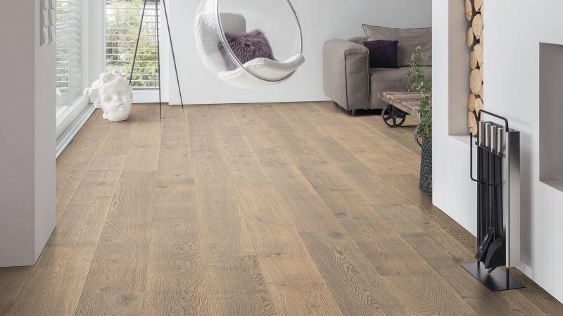 Plankegulv 2,5 - Eg tobakgrå Rustik Retro børstet - RESTPARTI 