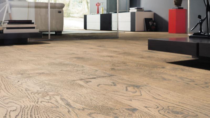 Plankegulv 2,5 - Eg tobakgrå Rustik Retro børstet - RESTPARTI 