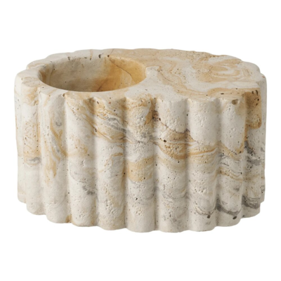 Fyrfadsstage, Cement i brun/beige