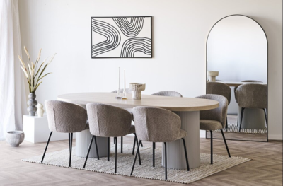 Vase i beige keramik