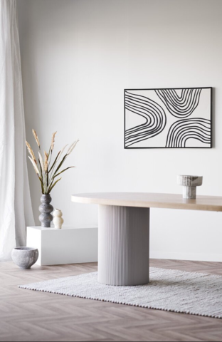 Vase i beige keramik