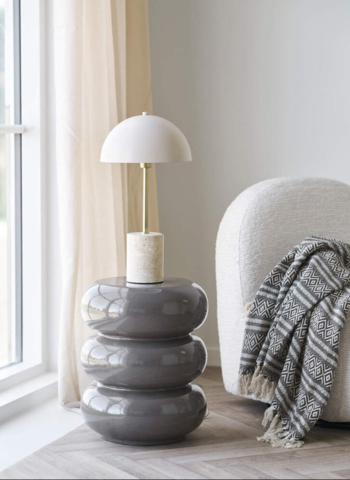 Rosolina hjørnebord i brun glasfiber