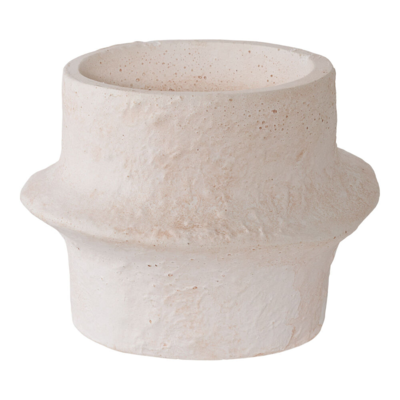 Lysestager i cement, hvid sæt á 2 stk.