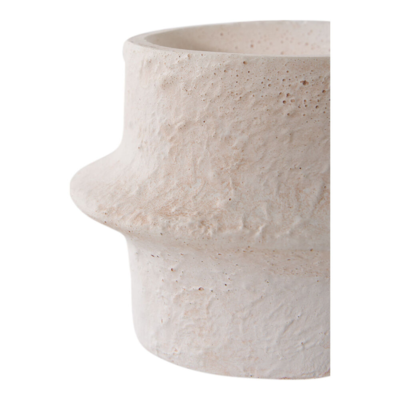 Lysestager i cement, hvid sæt á 2 stk.