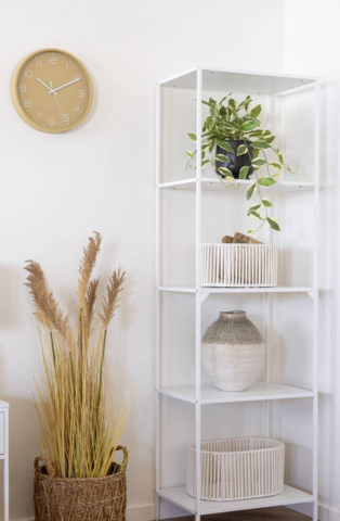 Voksblomst, kunstig grøn plante