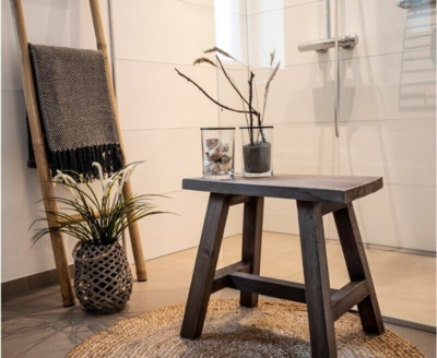 Bombay, rundt tæppe i flettet natur jute - Ø90 cm.