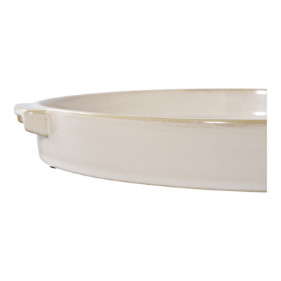 Serveringsfad i hvid keramik