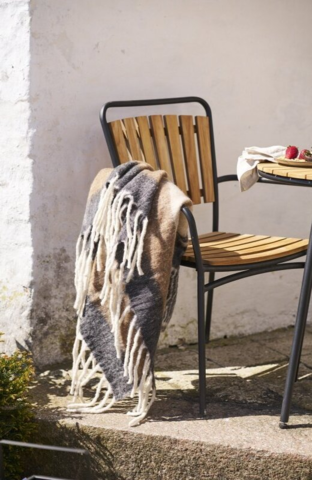 Carmel plaid sort og brun