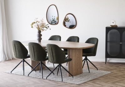 Luxon Spejl med MDF ramme - organisk form