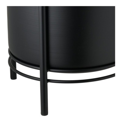 Urtepotte i sort stål