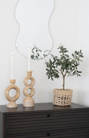 Palermo spejl med organisk form