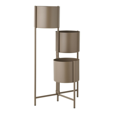 Urtepotte, brunt stål