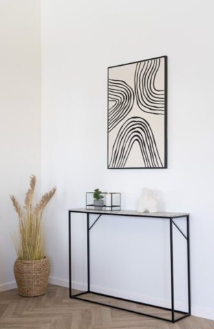 Vita Konsolbord med 1 hylde