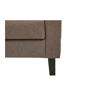 Milton Sovesofa, brun med sorte ben
