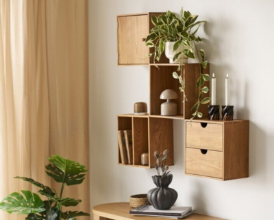 Townsville Væghylder, sæt af 4 stk.