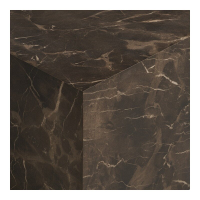 Prague Sofabord, brunt marmor look