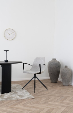 Monaco Spisebordsstol sand med sorte ben