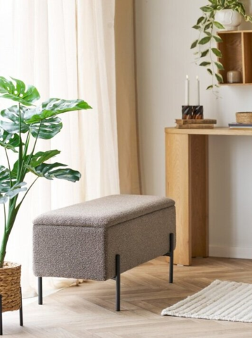 Watford brun bænk med opbevaring