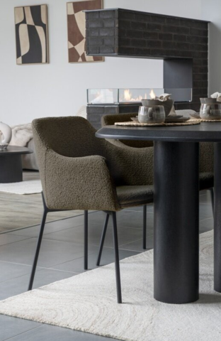 Melilla, spisebordsstol brun