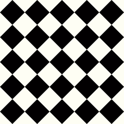 Artifact Vinylgulv - York Harlequin sort/hvid - REST 625X385 CM.