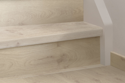 Pergo Trappeforkant laminat, Trondheim Light Grey Oak