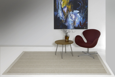 C. Olesen tæpper - Åbo - White/Dark Beige