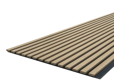 Billigt Akustikpanel - Eg Natur fineret børstet