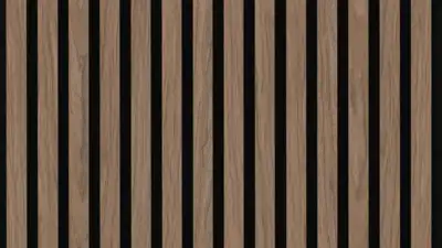 Billigt Akustikpanel - Valnød Natur fineret børstet