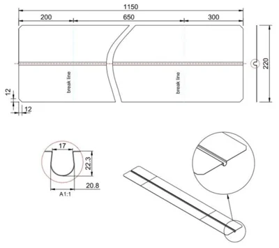 GT Build Ø20 mm. - Varmefordelingsplade til 38 mm. Klimagulv
