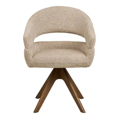 Dover Spisebordsstol sand m. drejefod - UDSOLGT TIL UGE 30