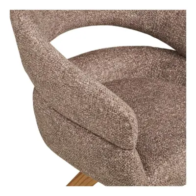 Dover Spisebordsstol brun m. drejefod - UDSOLGT TIL UGE 30