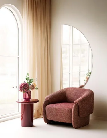 Hamilton Loungestol i farven bordeaux - UDSOLGT TIL UGE 29