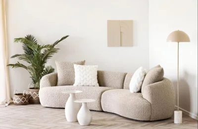 Calais hjørnebord, off-white emalje - 40 cm.