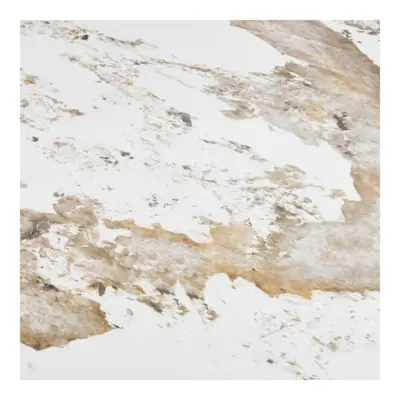 Athens Spisebord, keraminsk bordplade i hvid og brun - UDSOLGT TIL UGE 21