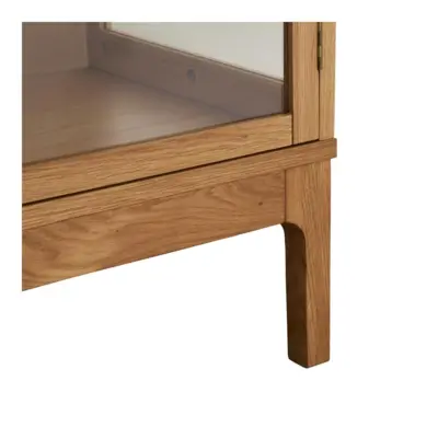 Zamora Vitrineskab med 2 glaslåger og 3 hylder - UDSOLGT TIL UGE 27