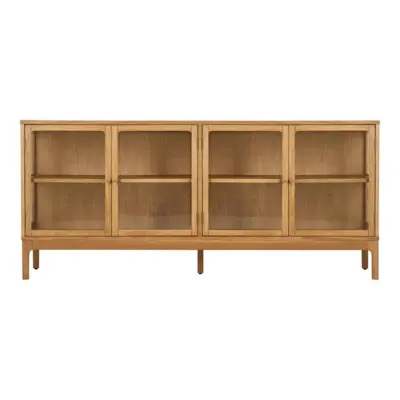 Zamora Skænk., 4 glaslåger og 1 hylde i hærdet glas