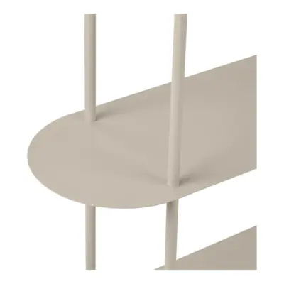 Rieti reol, asymmetrisk med 5 hylder, sandfarvet - UDSOLGT TIL UGE 18